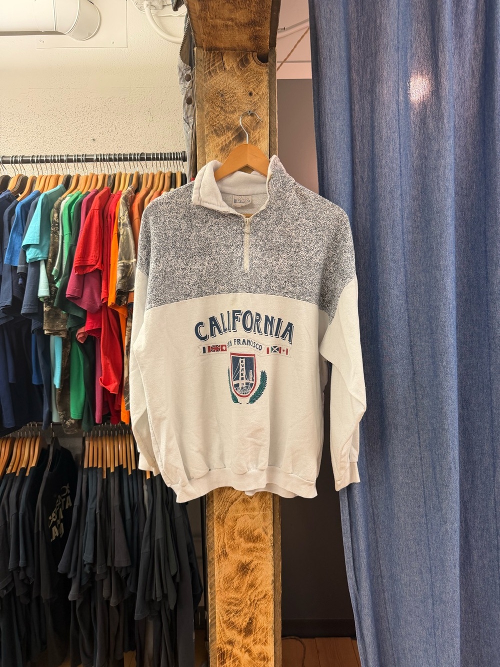 Vintage California Graphic quarter zip